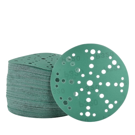 Legit Grit 6 inch Sand paper Disc, 49-Hole, 320 Grit, 100PK LG6-49320-100